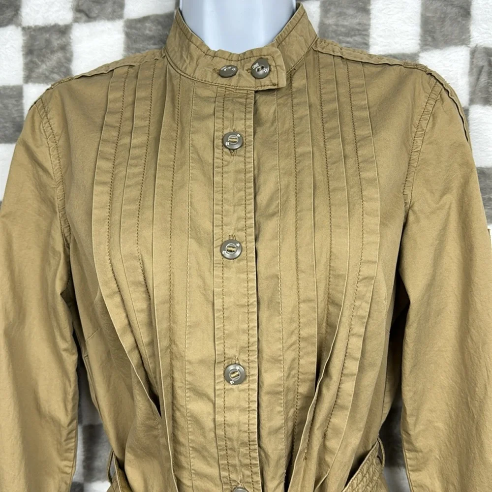 Converse One Star Dress Button down long sleeve size S kakhi tan - Picture 7 of 9